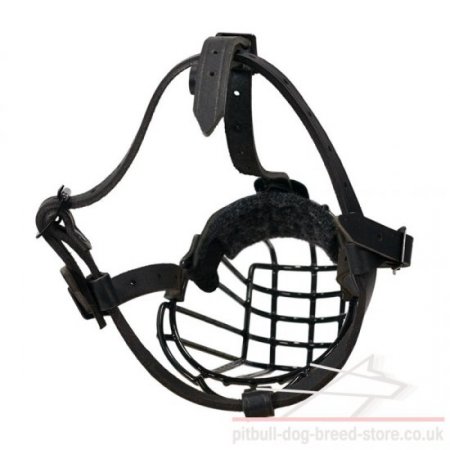Pitbull Dog Muzzle of Wire with Rustless Polymer Cover