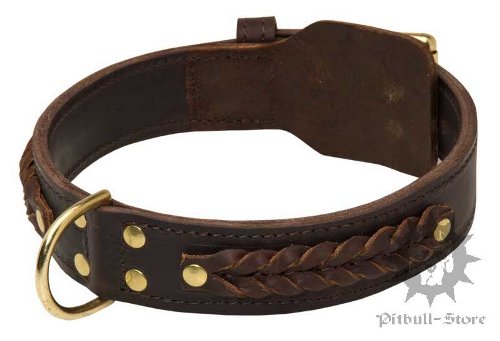 Double Thick Leather Dog Collars