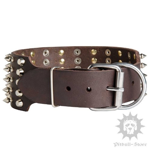 Large Wide Leather Dog Collars
