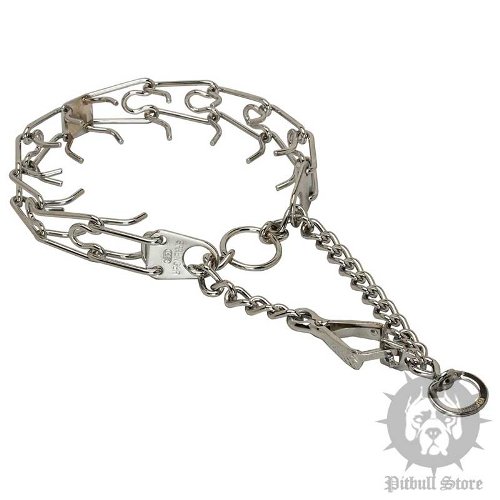 Prong Collar for Pitbull and Staffy, Steel Chrome-Plated 3 mm