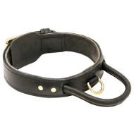 Leather Agitation Dog Collar with Handle for
Pitbull Training